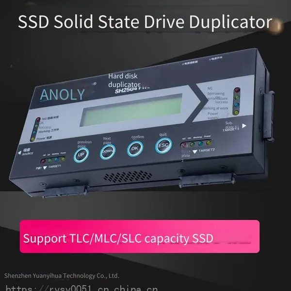 Original Shenzhen Hard Disk Copier 1-to-3 Sh2504pro High-speed Offline Copying and Duplication, Msata Ngff Low-level Backup, Free Shipping by sf Express photo-2