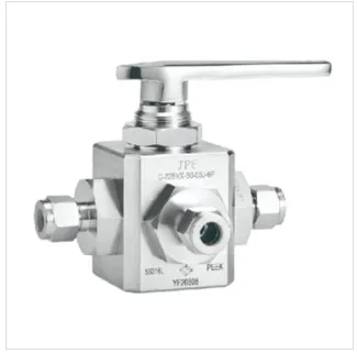 JPE Kugel-Oberflächen-Umschaltventil C‑22BVX‑S6‑02J‑6P Hochdruck-Instrumenten-Kugelhahn