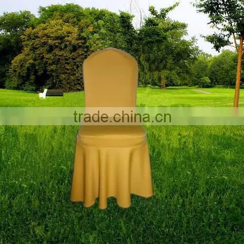 High Quality Red Dining Elastic Chair Cover With Skirt photo-2
