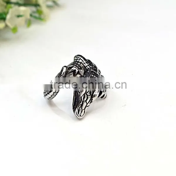 Express Jewelry Punk Stainless Steel Jewelry Handmade Men's Silver Ring photo-2