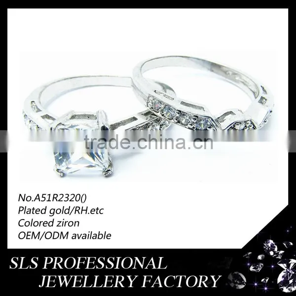 925 Silver Couple Ring for People Wedding Ring Set Wholesale Zircon Stone Fashion Ring photo-5