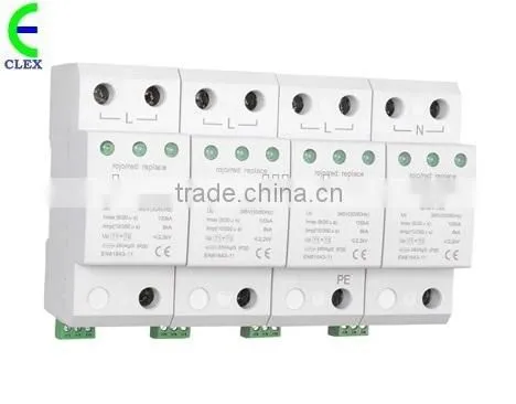 SPD Surge Protective Device,CAU4-100/T1+2/3P+NPE-385V Surge Protective Device