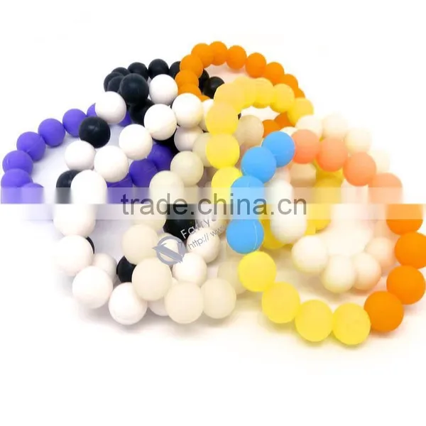 FDA Approved Silicone Bead Bracelet/cheapest Silicone Bracelets photo-2