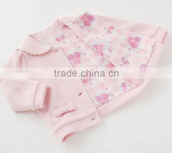 Cute Japanese Wholesale High Quality Product Baby Jacket Children Winter Clothes Kid Toddler Clothing Infant Garment With Ribbon photo-4