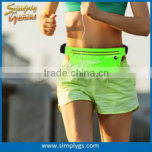 (super Hot) Polymer Waterproof Running Belt Fluorescent Green photo-3