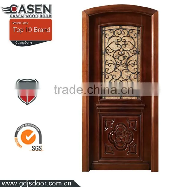 Modern Black Walnut Arched Top Interior Doors photo-6