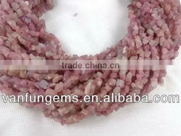 Natural Red Tourmaline Rough Nugget For Jewelry Making