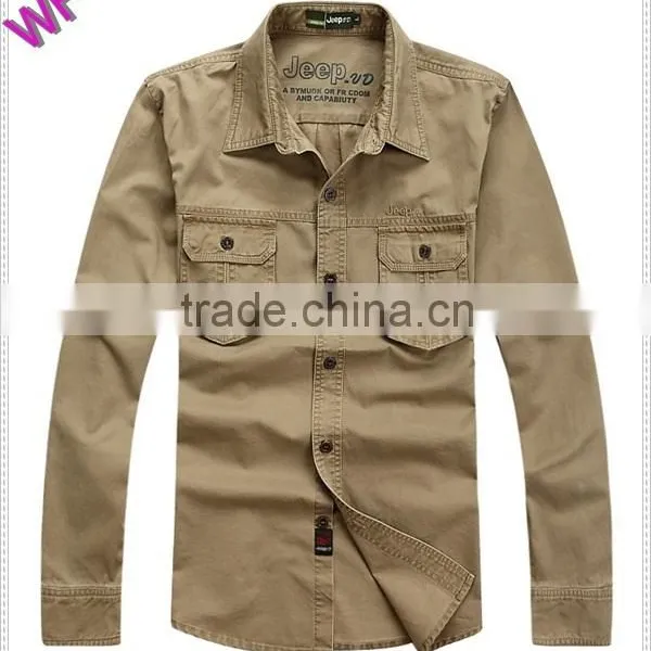 Custom Latest Military Mens Casual Oxford Shirt photo-2