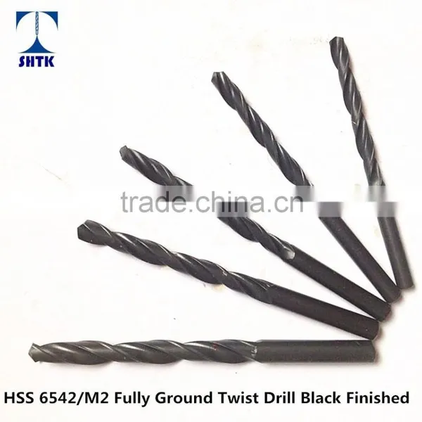 Factory Sales Directly, HSS M2/6542 Fully Ground Twist Drill Bit, Black Finished photo-2