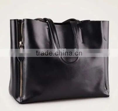 2 in 1 Fashion White Noble Lady Pure Leather Handbags photo-2