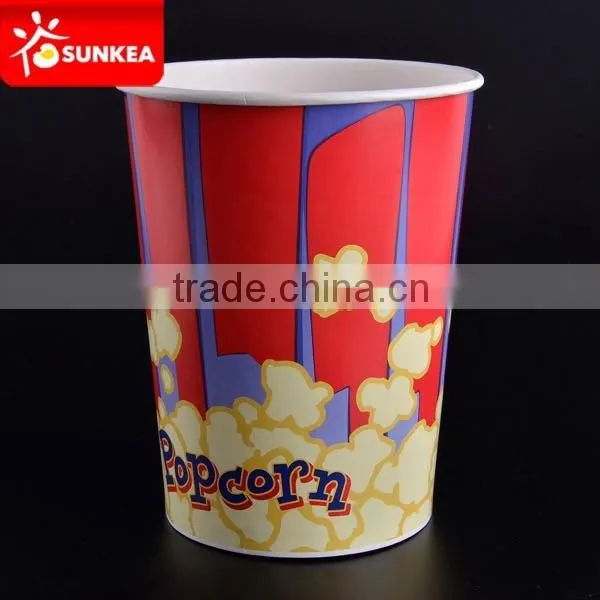 130oz Paper Popcorn Bucket for Movie Theatre photo-2