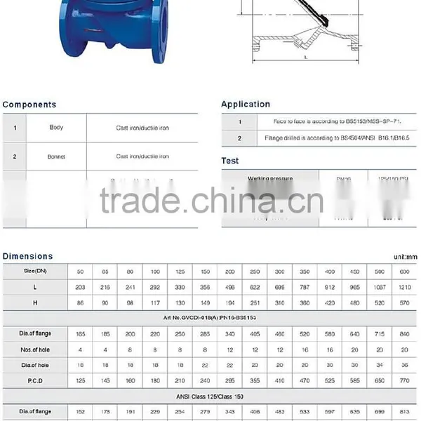 OEM Chinese Factory JIS DPS Swing Wafer Water Check Valve photo-5