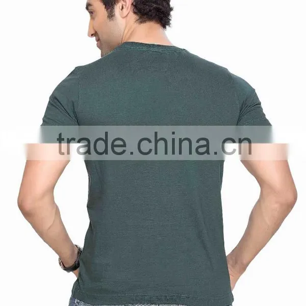 Man's T-Shirt With Glossy LA Print And Roll Sleeve Bangladesh Factory photo-4