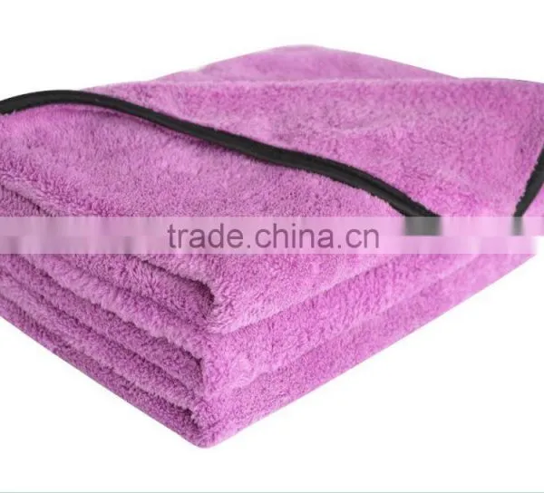 China Supply Custom 16x24inch 380 Gsm Plush Ultra Thick Microfiber Cloth for Car photo-4