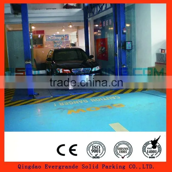 Goods elevating hydraulic vertical garage car elevator