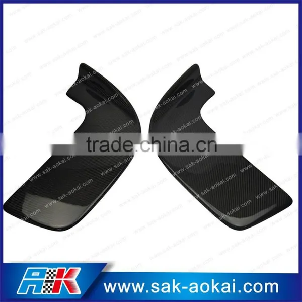 Carbon Fiber Car Front Lip Spoiler Bumper Flap Car Splitter 2pcs photo-3
