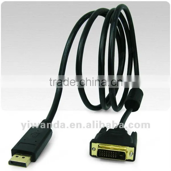 Acitve Mini Displayport Cable to DVI Male to Female Gold Plated Displayport