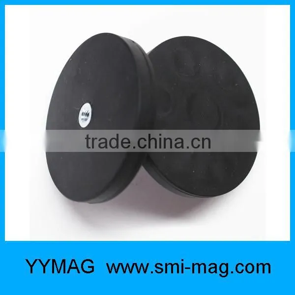 Multi-poles Rubber Covered Neodymium POT Magnet For Taxi Signs photo-5