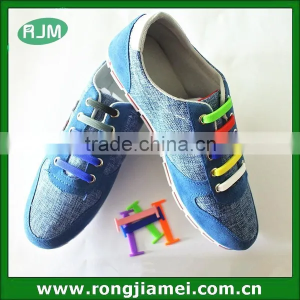 Colorful Patented Elastic Shoelaces, No Tie Silicone Shoelaces, Fashionable Shoelaces Rongjiamei