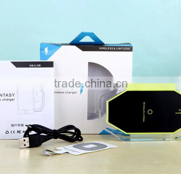 Magnetic Cellphone Wirelesss Charger Sleek Design Fast Wireless Charging Pad for Samsung S7 Edge