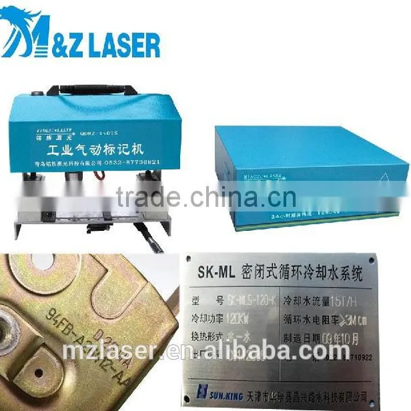 2014 Hot Sale Low Price Automobile and Motorcycle Parts Nameplate Serial Number Handheld Dot Peen Pneumatic Marking Machine