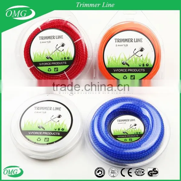 2.4mm x 1LB Square Twisted Nylon Cutting Grass Wire / Nylon Trimmer Line photo-6