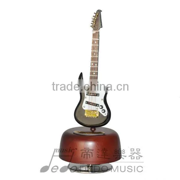 Rotating Wooden Music Box in Various of Instruments Shape photo-5