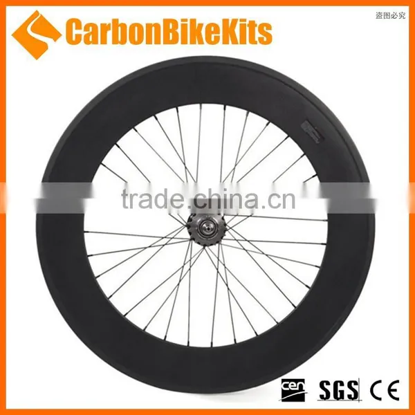 TW88T 88mm Cycle Carbon Fixed Gear Carbon Spoke Single Wheels photo-3