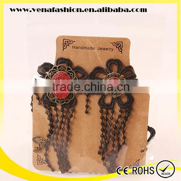 Lace Fashion Indian Jewelry Set, Cheap Necklace and Earring Sets photo-5