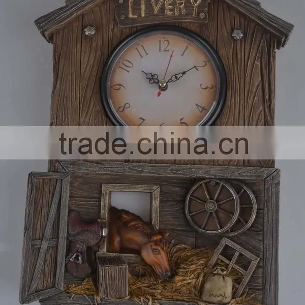 Farm Polyresin Cow Table Clock photo-6