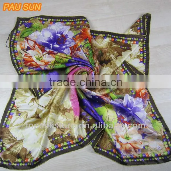 Vintage Style Silk Scarf Fabric