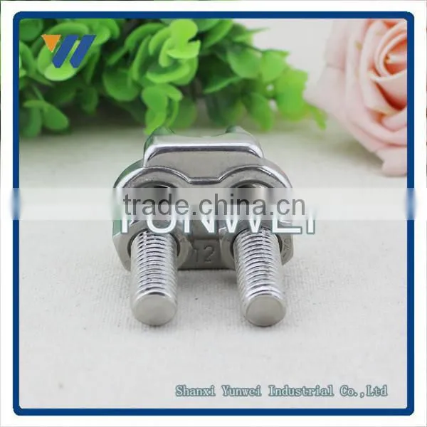 Silver Tone Metal Cable Clip Saddle Clamp 2 Pcs for 5/16" Drop Wire Clamp Clip DIN741 Malleable photo-5