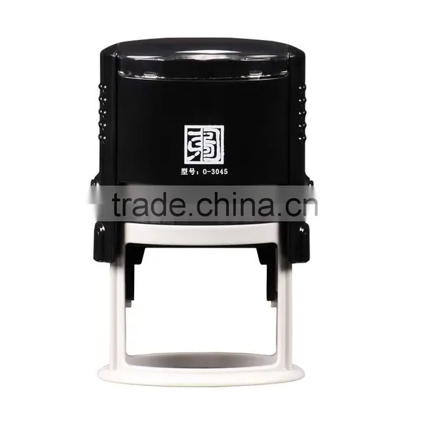 Oval Size 30x45mm Epress Factory Black and Red Plastic Office Use Plastic Self Inking Stamp photo-2