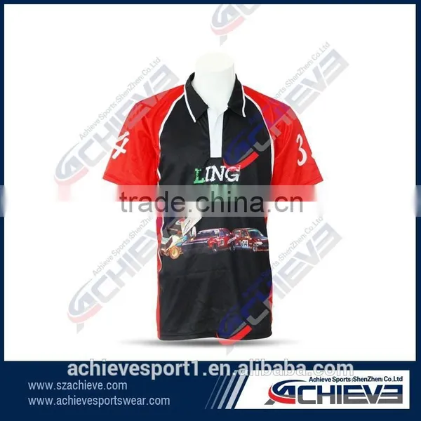 China Custom Sublimation Printing for Long Sleeve Rugby Jersey photo-6