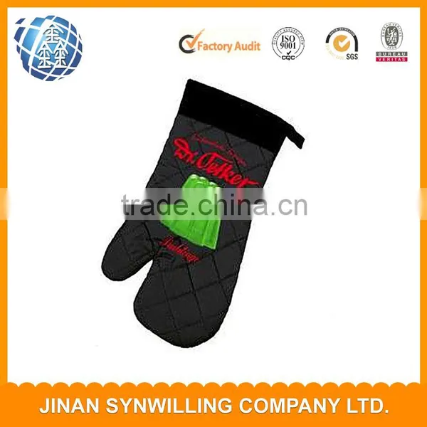 Logo Printed 100% Cotton Oven Mitt Print Souvenir Heated Gloves photo-4
