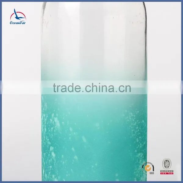 Best Selling Tall Large Color Glass Vase Recycled Frosted Cylinder Vases With Welt Top photo-5