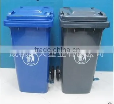Durable120L Plastic Trash Can With Wheels photo-4