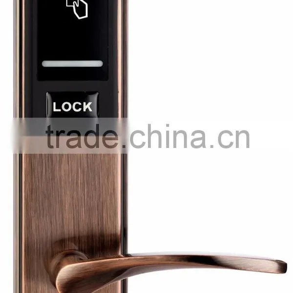 Low Price Zinc Alloy Rfid Card Security Handle Safe Digital Hotel Smart Keyless Electronic Lock photo-4