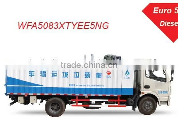2016 Hotsale Dustbin Transfer Garbage Truck