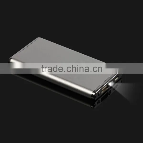 Aluminium Alloy Portable Li-polymer Ultra Thin Power Bank 8000mah photo-6