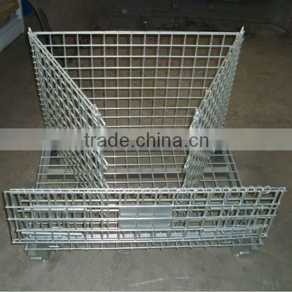 Wire Mesh Container With Wheels for Auto Components photo-2