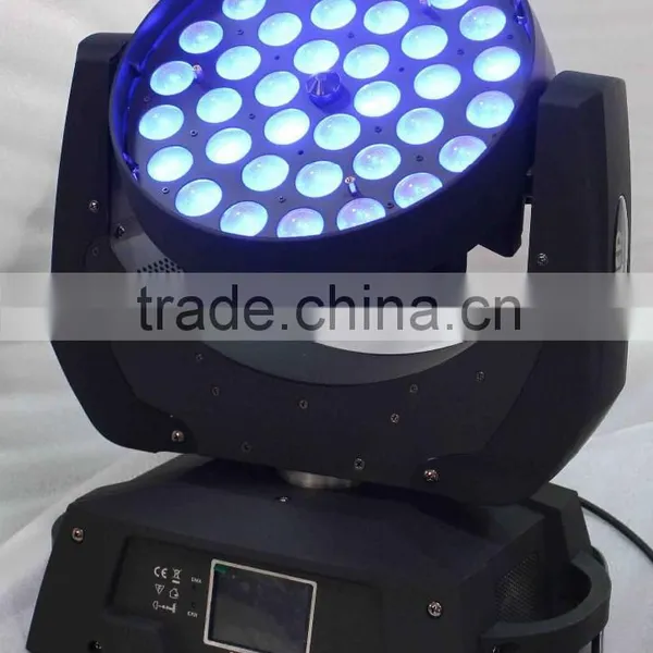 36pcs RGBWA+UV 6in1 Led Moving Head Light uv Wall Washer With Zoom Stage Light photo-2