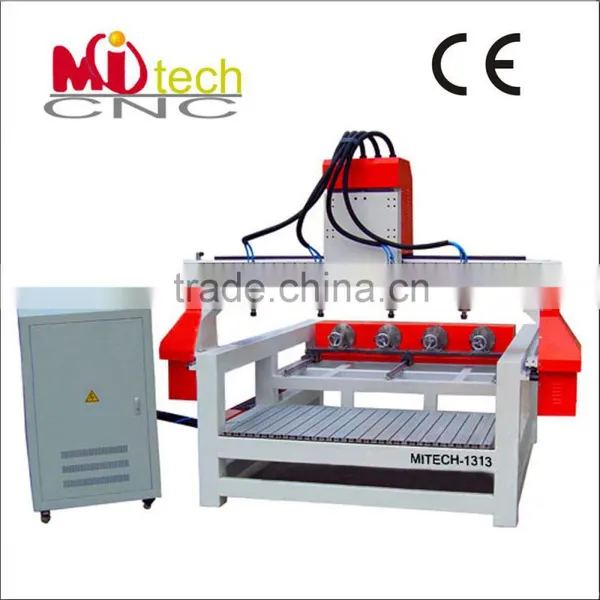 MITECH1313 Hobby Life Wood Sculptures 4 Spindle Cnc Router