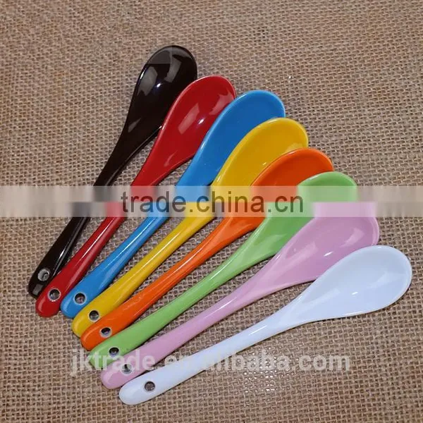Cheap Bulk Creamic Coffee Spoon/ Porcelain Soup Spoon photo-2