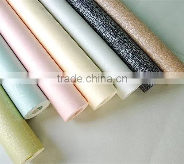 Classic Design Non-woven Black Wallpaper for Home photo-3