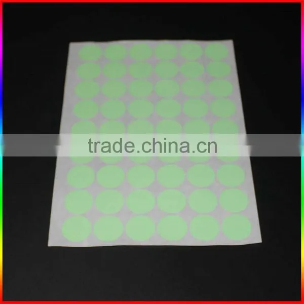 Fluorescence Orange Paper Circle Sticker photo-2