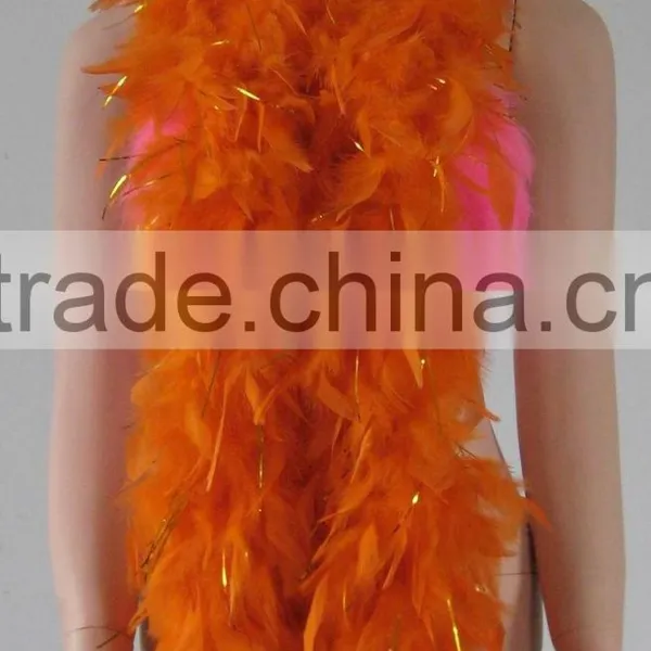 ORANGE FEATHER BOA/SLAPPER FEATHER BOA/