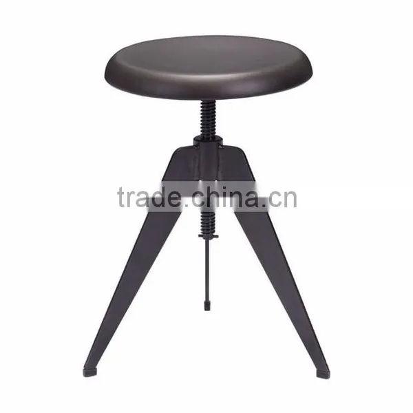 Decorative Cast Iron Bar Stools , Meeting Adjourned Industrial Bar Stool