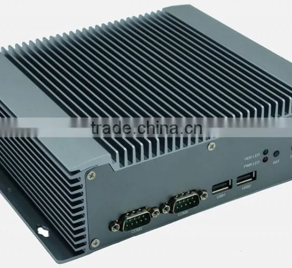 X86 Embedded Fanless Box PC Intel 1037U Dual-core CPU MINI Computer photo-2