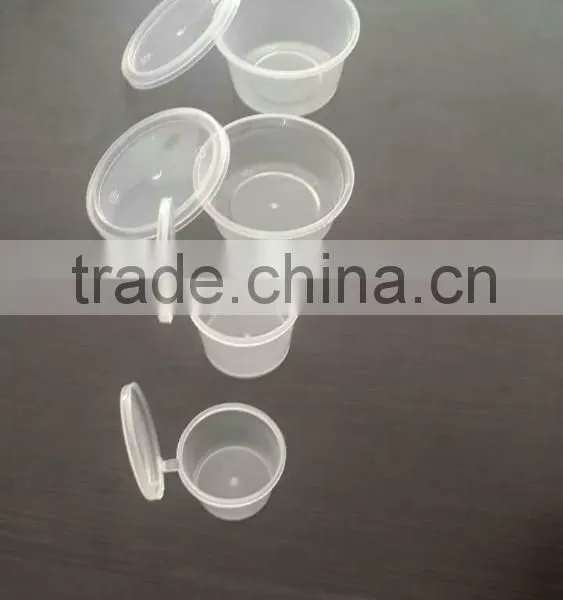 Plastic Soy Sauce Container Transparent Cup Connected Cover 0.75oz, 1oz,1.5oz, 2 Oz, photo-6